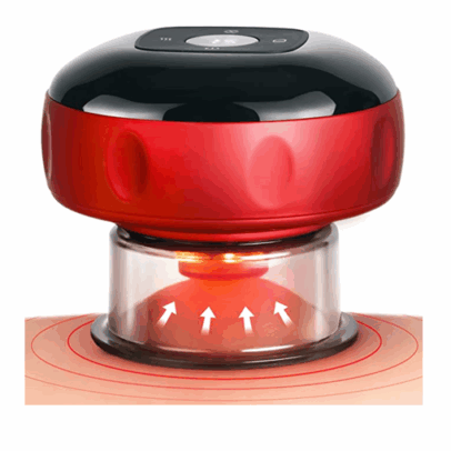 Ηλεκτρική συσκευή για βεντούζες και μασάζ – κόκκινο - Image 1